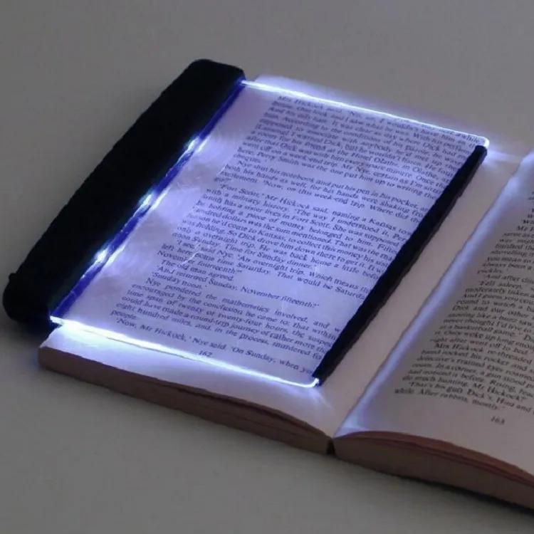 Hot Kreative LED-Buch-Licht-Lesenachtlicht flache Platte bewegliche Auto-Reise Panel LED-Schreibtischlampe für Haupt Indoor Kinder Schlafzimmer