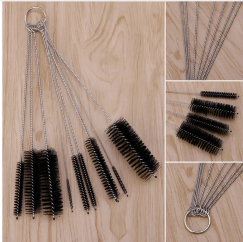 10 Pc Brush Set - Mini Nylon 4inch Kitchen Bottle Cleaning Brush Tool Preferred