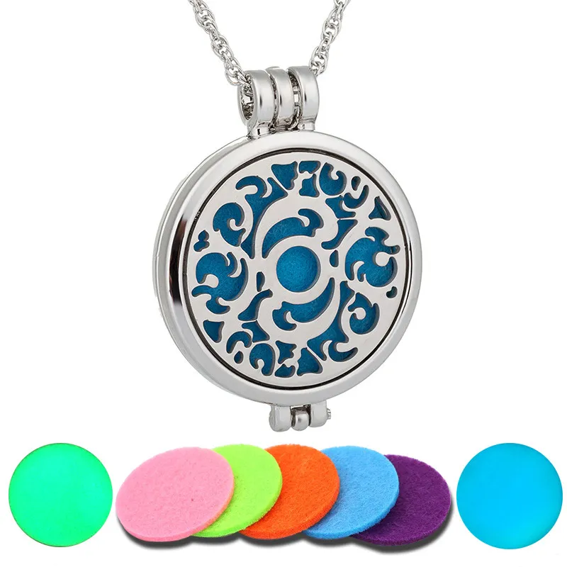 Mode lichtgevende dolfijn hanger ketting vrouwen aroma sieraden etherische oliën aromatherapie diffuser ketting 60cm trui keten