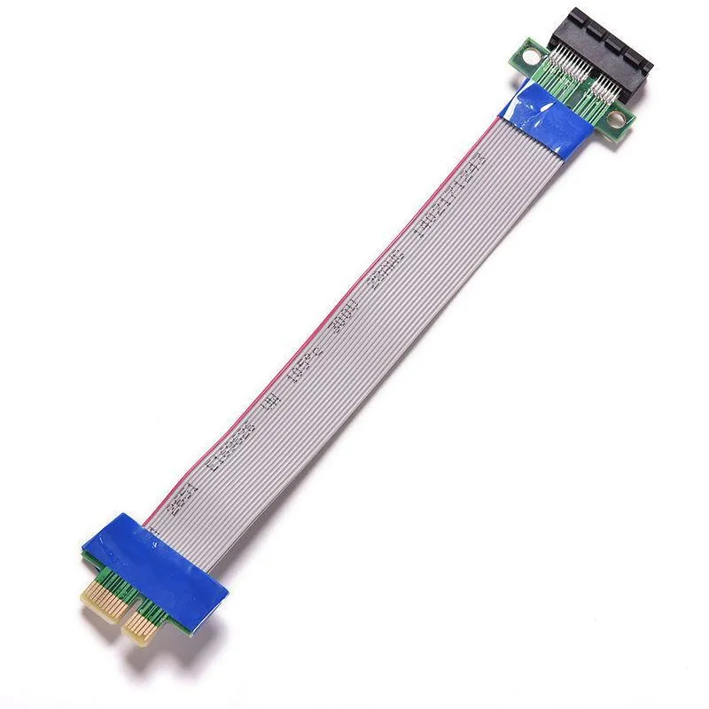 PCIe 1x Riser Cable - PCI Express Flexible Extension Ribbon Card for ...