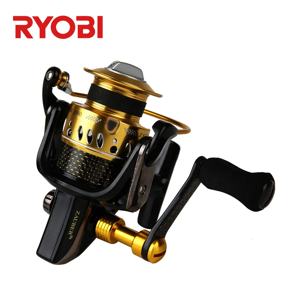 RYOBI ZAUBER CF 3000 Aluminum Spool Spinning Fishing Reel With 10 Bearings,  Carbon Handle, EVA Knob, 5.0:1 Speed From Blacktiger, $143.58