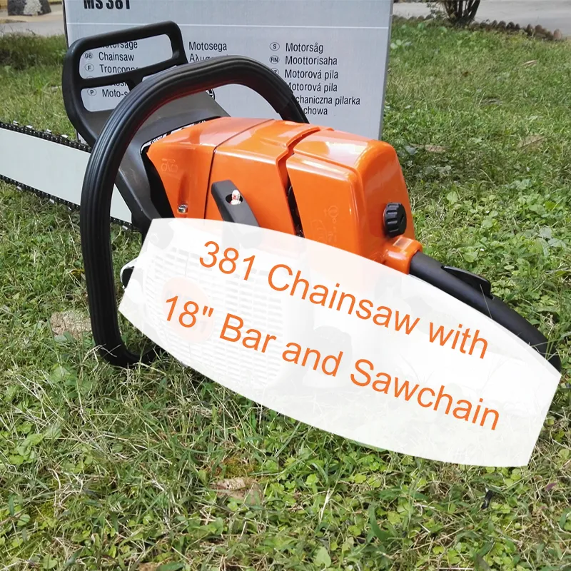 381 Chainsaw 72cc Gasoline Chain saw WITH 18 inch Bar And Saw Chain good quality