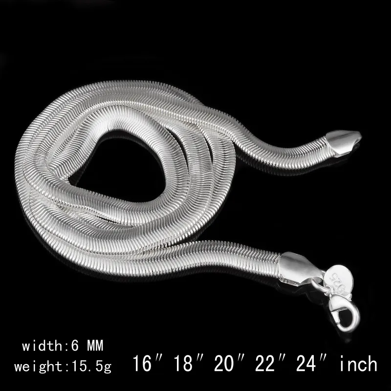 Thick silver snake chain deals