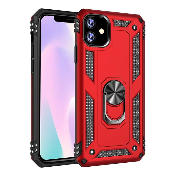 Pour iphone 11 pro max xs xr SE 2 Ring CASE béquille mode couverture de téléphone galaxy S10 S20 Plus ip 6 7 8 universel