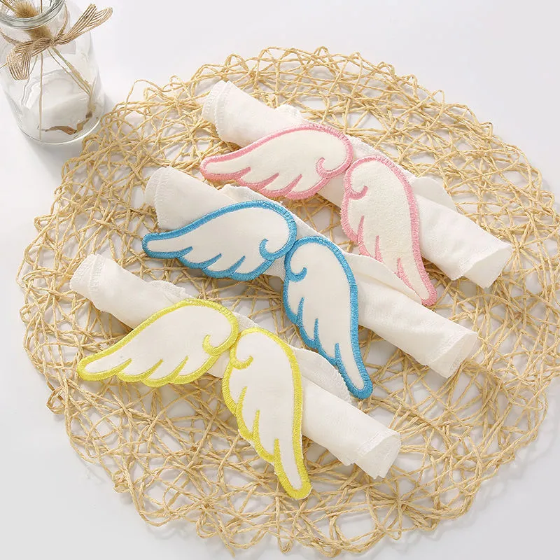 Baby Angel Wings Towel Sweaty 6 Warstwy Bawełniane Gaza Światła Tkanina Niemowląt Tkanina Piśmiech Burp Cloths GGA2451