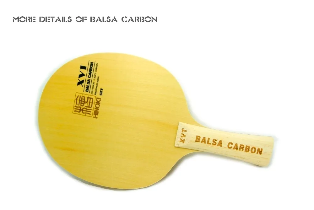 Original Lightest XVT BALSA Carbon Table Tennis Paddle/ Table Tennis