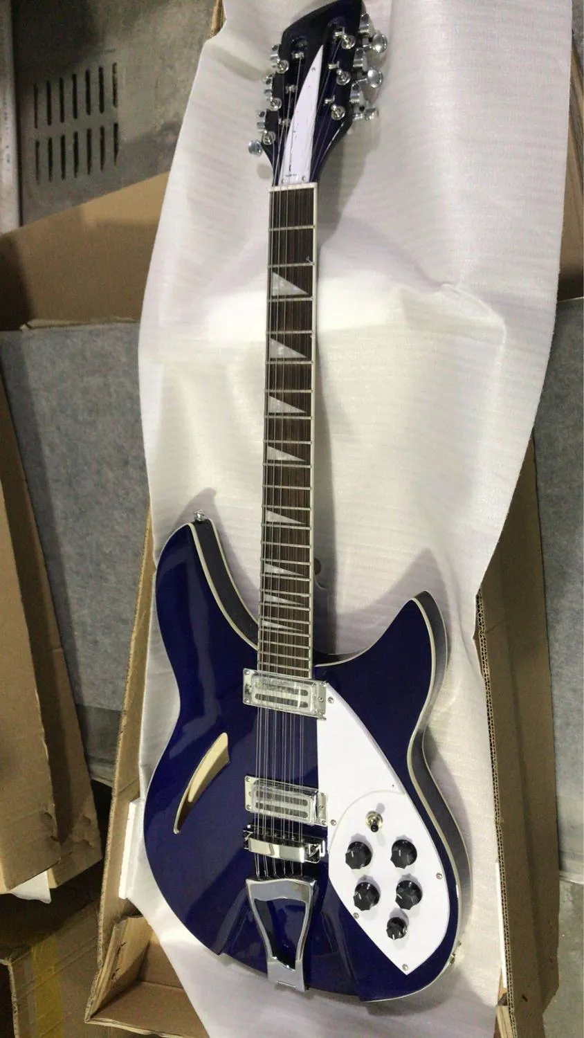 Partihandel Custom New Rickenback 12 String Electric Guitar 330 Blue 181007 325 Gratis frakt