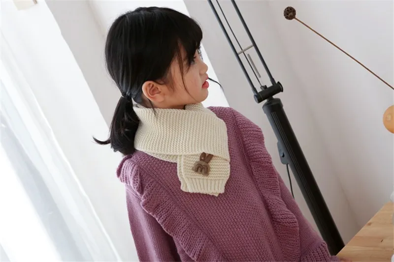 Hot sale! Kids winter Scarves Solid color Boys Girls Knitted Warm Scarves Neck Warmer.Christmas gifts,new Year's gift