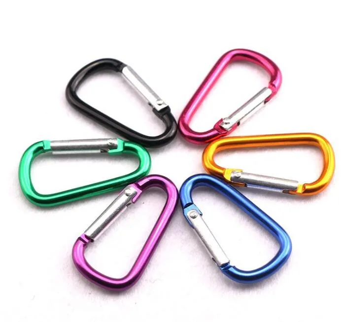 S D mini aluminium multitool bouton mousqueton porte-clés Durable camping randonnée mousqueton porte-clés Snap Clip crochets EDC accroche outil