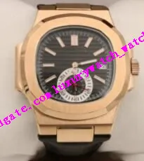 マルチスタイルリンクファクトリーセールスマンウォッチ腕時計40.5mm 5980R-001自動ブラックブラウンレザーストラップラグジュアリーウォッチ送料無料