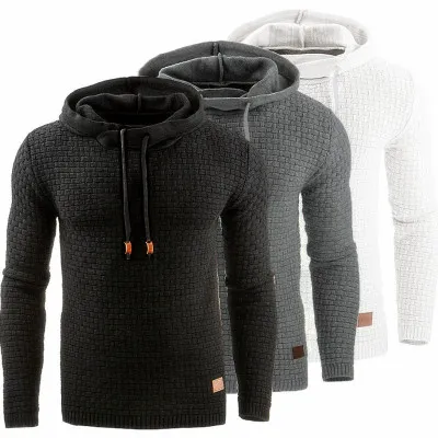 Sudaderas con capucha de marca para hombre, Sudadera con capucha de manga larga de Color sólido, Sudadera con capucha para hombre 2019, chándal, abrigo para el sudor, ropa deportiva informal S-4XL