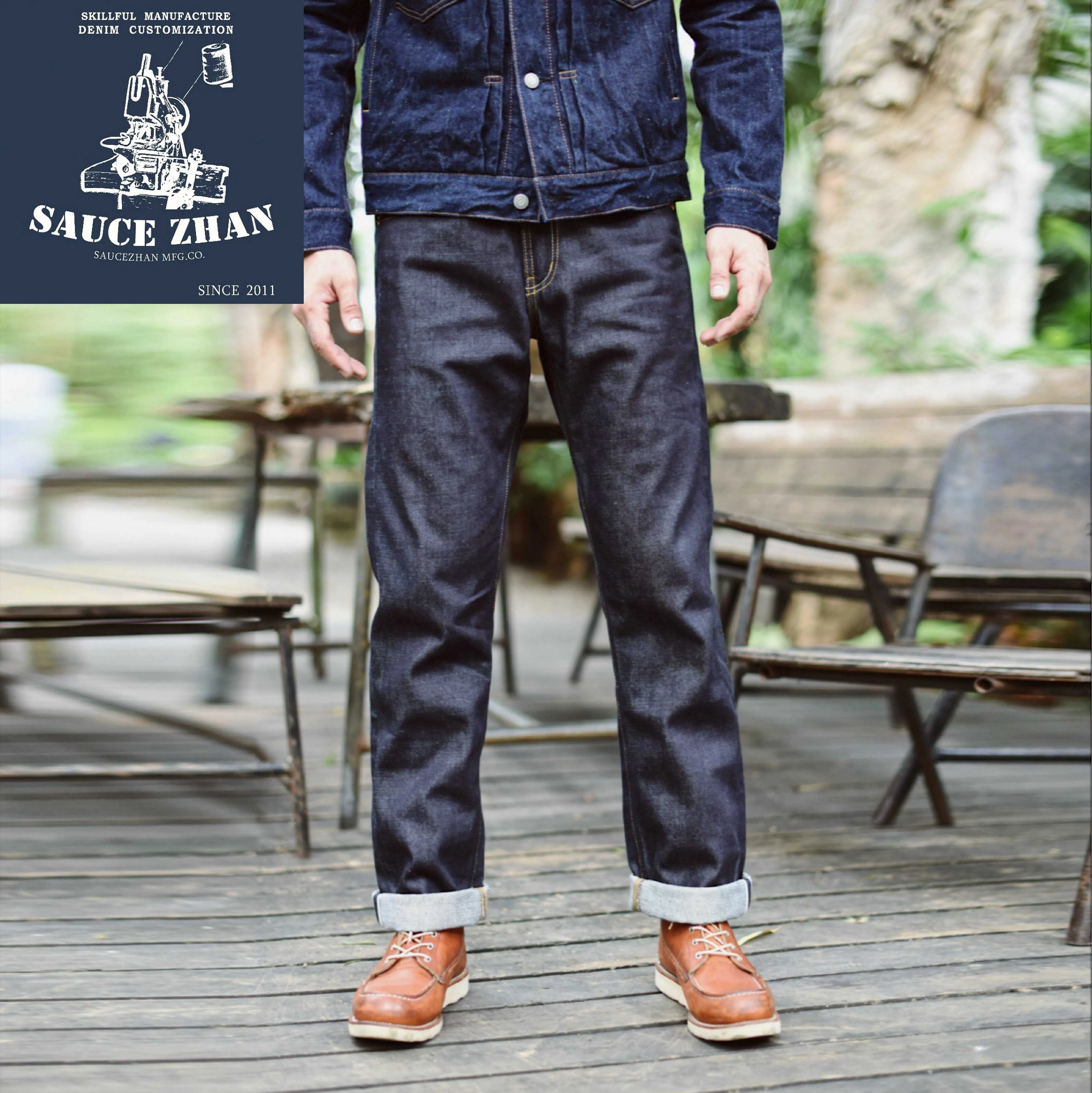 SauceZhan 316XX Raw Denim Indigo Denim Straight CJ191210 4 639 DHgate