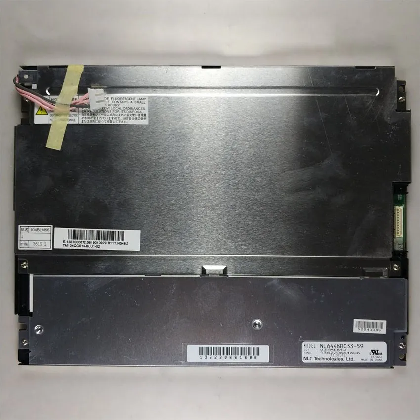 Ny original NL6448BC33-59 NL6448BC33 59 10.4 "Inch TFT 640 * 480 LCD-skärmskärm för NEC 90daysgaranti