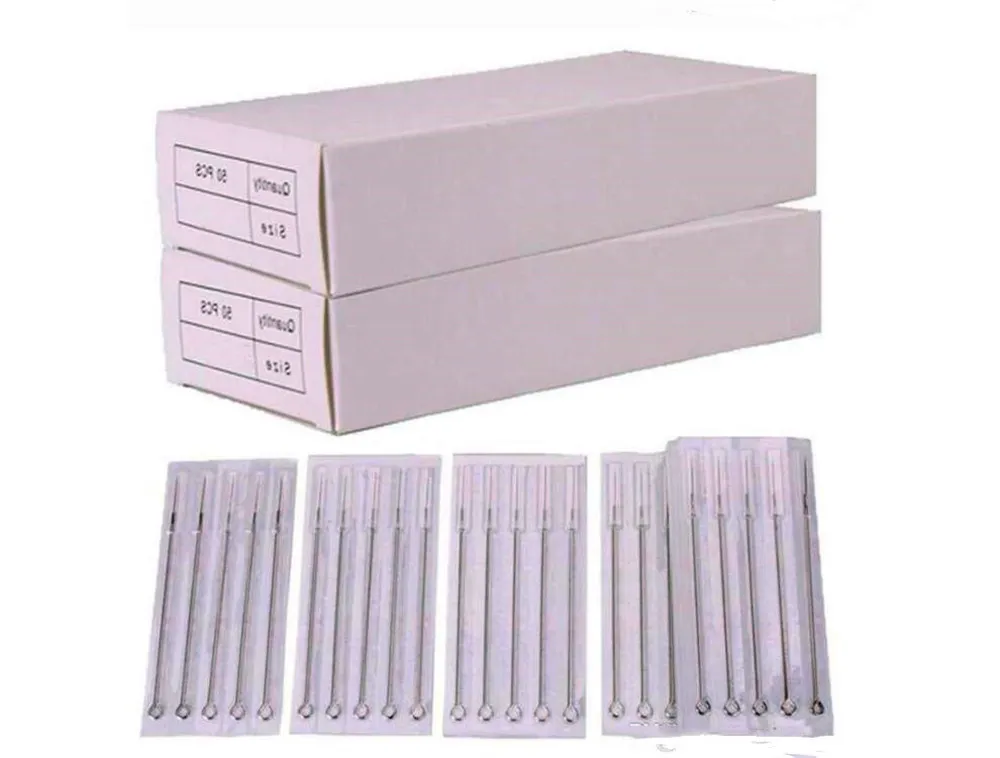 Wholesale Tattoo Needles 3RL Steel Disposable Sterilze Tatoo Needles Curved Round Liner Needles Disposable Tattoo Gun Kits Supply