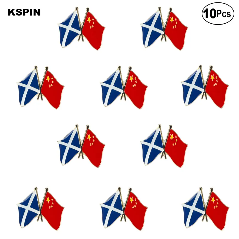 Escócia China Lappel Pin Blange Broche Pins Badges 10pcs muito