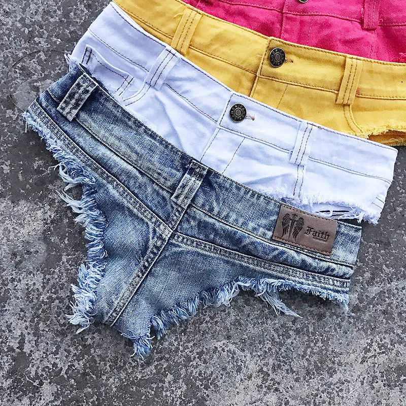 Women Sexy Low Waist Mini Short Jeans Booty Shorts Denim Summer Beach
