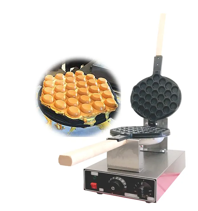 Máquina de waffle de 110V ou 220v de qualidade de alta qualidade 1415 Máquina de waffle de bolha de energia para uso comercial