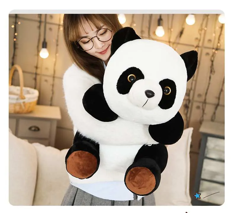 Padrão infantil perfeito com panda de desenho animado