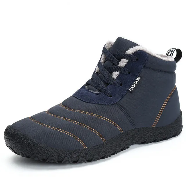 Mens winter boots fur lined sale