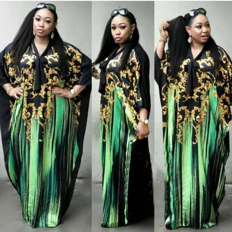 Abbigliamento etnico Africano per donne Africa abiti abiti Stampa di costume Dashiki Ladies Ankara Plus size Abiti femminili Nigeria
