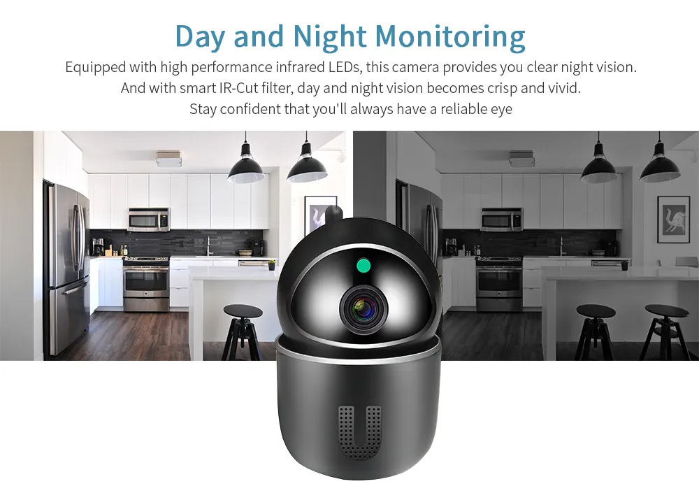 CCTV Baby Monitor Câmera 1080P Nuvem IP Camera Auto Tracking Surveillance Camera Home Security Wireless WiFi de rede