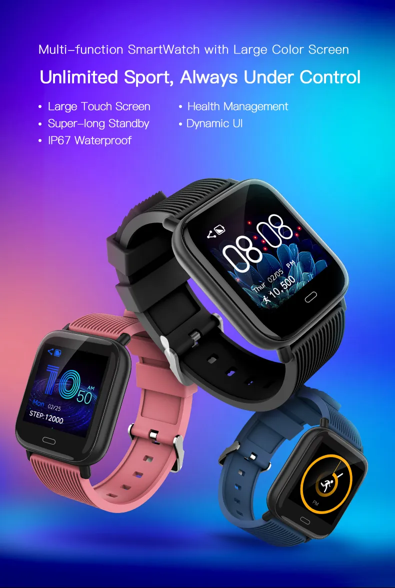 G20 Smart Watch For Men Women Multi Sport Tracker Fitness Watch Heart