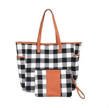 Buffalo Plaid Bags Handtas Rood Zwart Geruit Weekend Reizen Schoudertassen Designer Duffle Handtassen Zonnebloem Luipaard Totes Portemonnee Portemonnee C7302