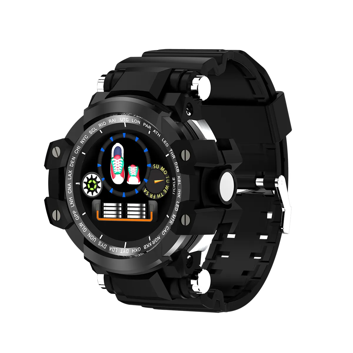 X6Plus Smart Watch IP68 Impermeabile Fitness Bracciale Big Press Screen Messaggio Ricordare Frequenza cardiaca Smartband Activity Tracker Wristband per gli uomini