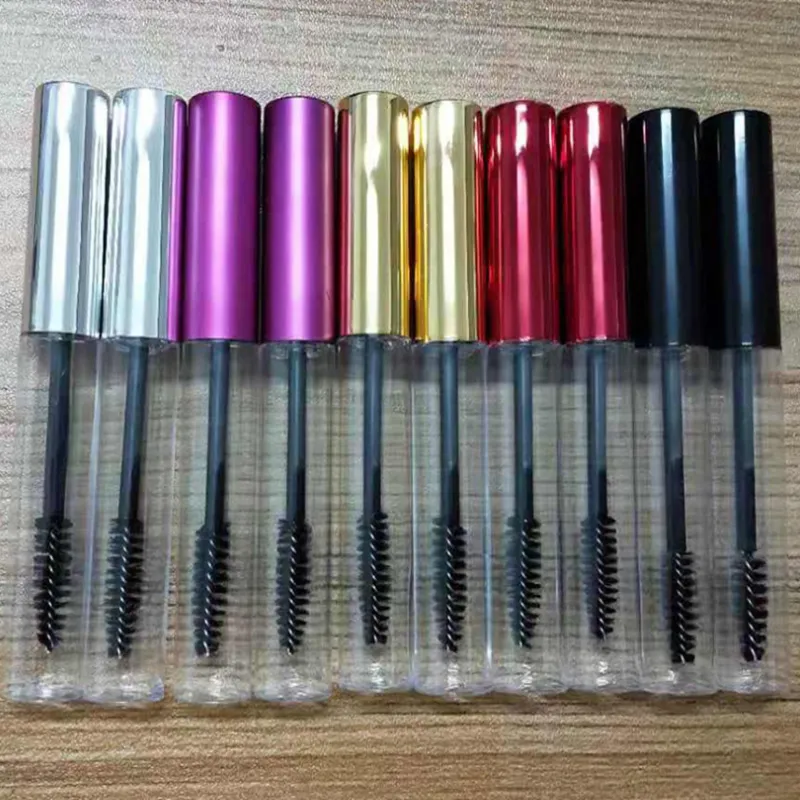 100pcs 10ML Empty mascara Eyelash growth Eyelashes liquid bottle Lip gloss tube Cosmetics samples vial bottles