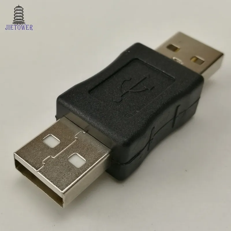 300 pcs/lot USB 2.0 mâle vers USB mâle câble coupleur adaptateur convertisseur connecteur changeur