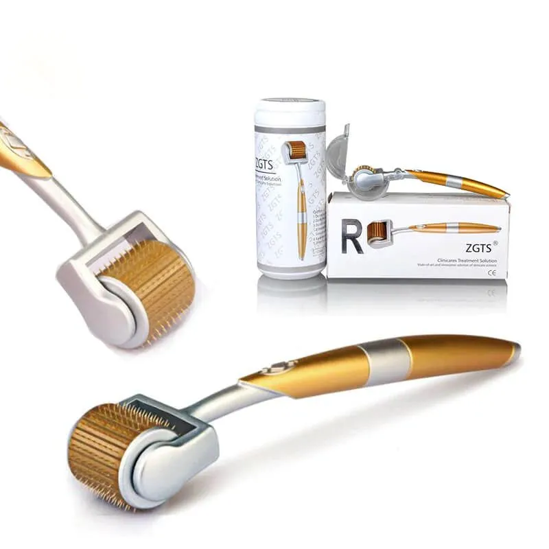 ZGTS 192 dermaroller Titanium Micro Needles Therapy Derma Roller för akne ärr Anti-aging hud Skönhetsvård Föryngring