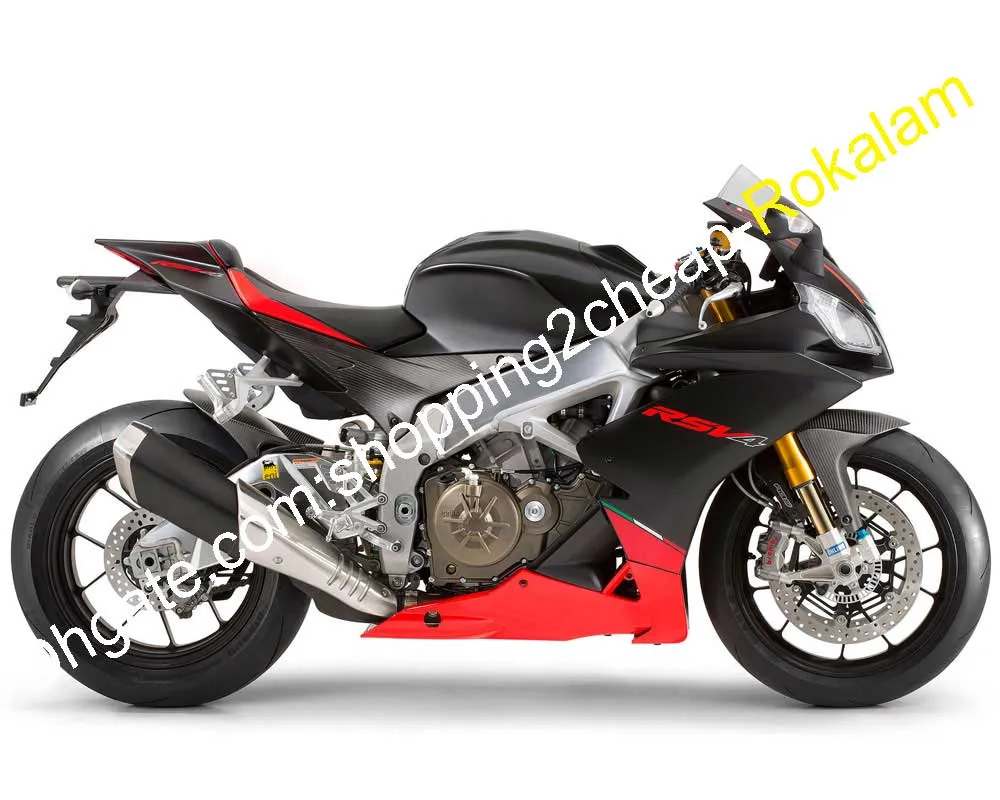 För Aprilia Motorcykel RSV4 1000 RS V4 2009 2010 2011 2012 2013 2014 2015 motorcykel röd svart eftermarknadskit fairing (formsprutning)