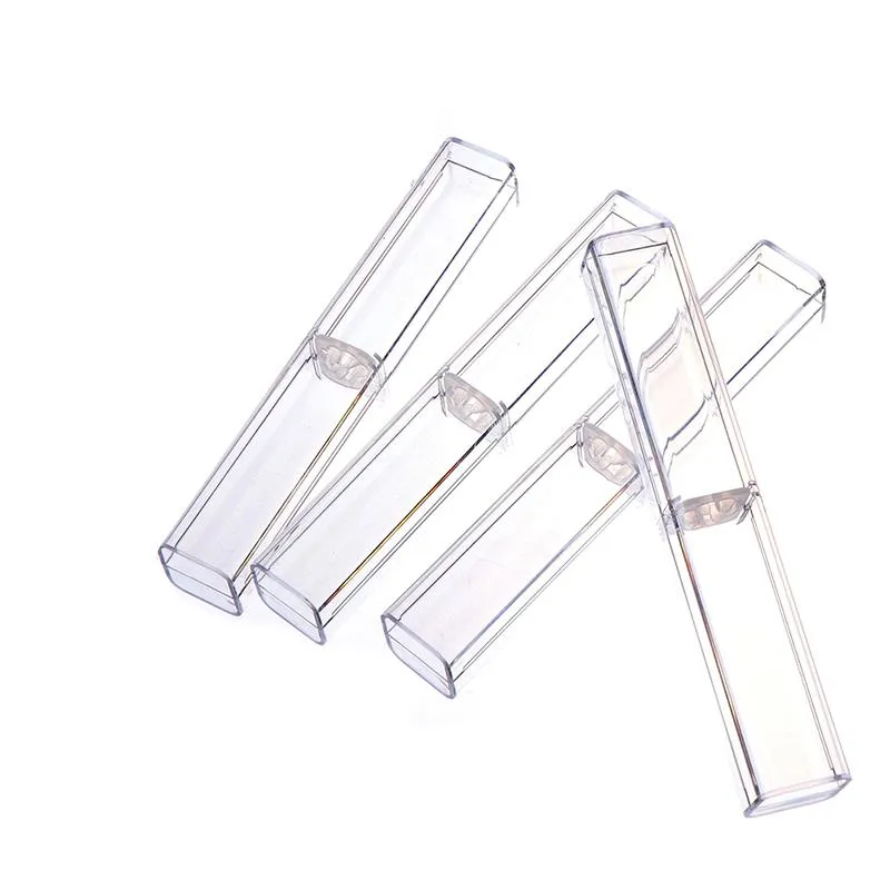Boîte De Rangement Transparente Pour Stylos - Capacité 10 Stylos, Plastique Clair, Idéal Étudiant Ou Bureau, Dimensions 18 X 15,7 Cm - 4