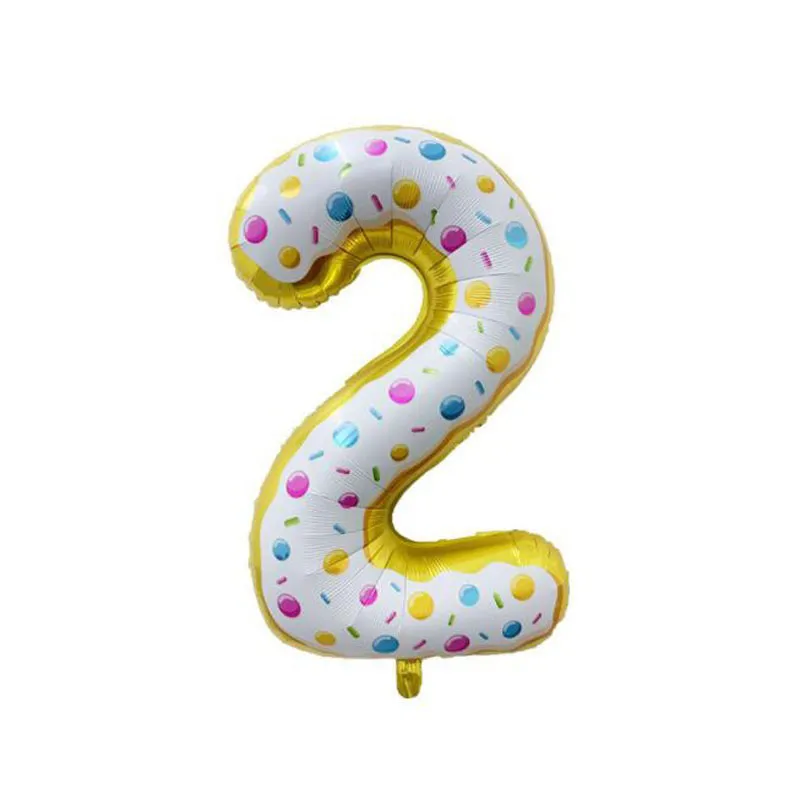 32 Inch Donut Ice Cream Aluminum Foil Digital Balloon Baby Shower Anniversary Birthday Bachelorette Party Supplies ZC2820
