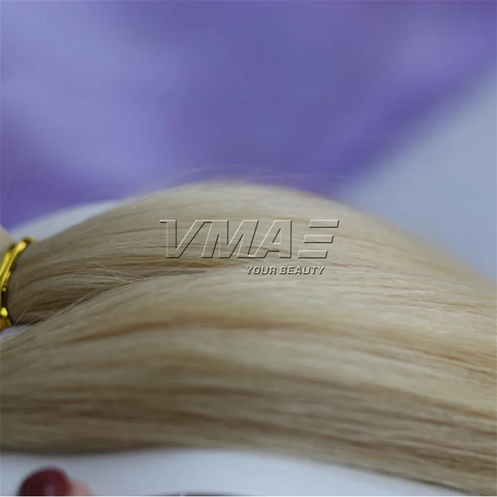100g obehandlad Virgin Remy Human Hair Extensions Tape i indisk naturlig brun blondin # 613 Dubbeldragen rak hudväft