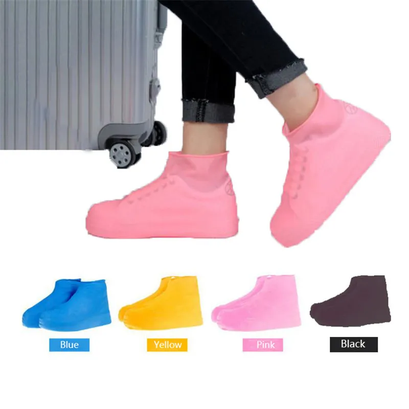 Sapatos à prova de água Tampa Verão antiderrapante Chuva sapatos Botas Capa Latex Rainproof antideslizantes que joga a água Shoes Capa