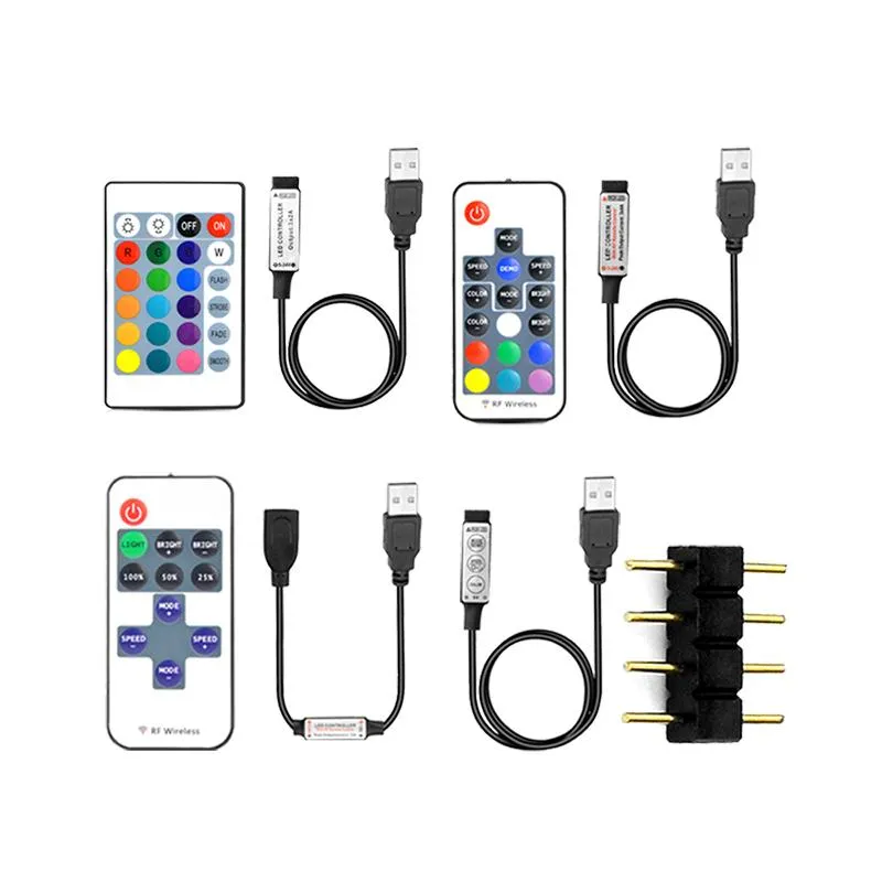 5V LED Strip Light Controller - USB Powered RGB & Single Color Options ...