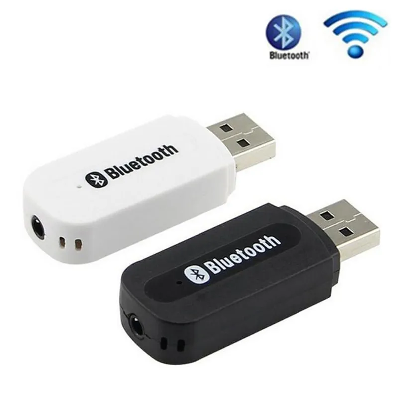 USB Bluetooth-mottagare AUX Wireless Car Kit Audio Music Receiver Stereo 3.5mm Jack Adapter för Home Auto Speaker Telefon PSP-spel