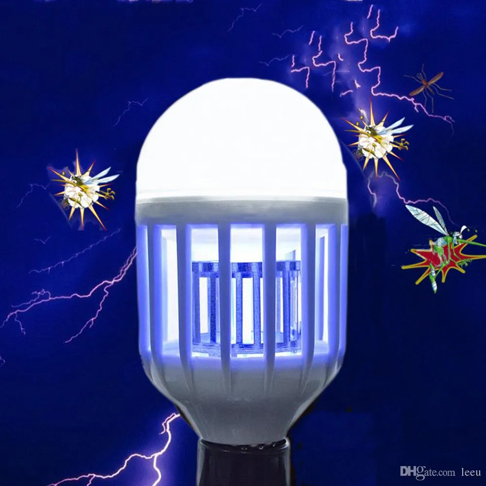 Electric Trap Light Indoor 15W E27 LED Mosquito Killer Bulb Anti Insect Fly Bug Zapper 2835SMD LED Lamp 110V 220V Night Light