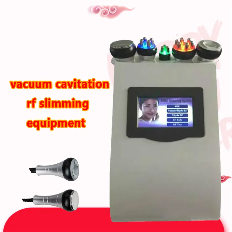 2022 40K Slimming Ultrasonic Cavitation Fat Borttagning RF Skin åtdragning Lyft Radiofrekvens Multipolar Vakuum Body Machine