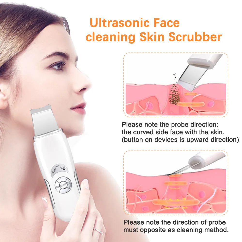 Limpiador ultrasónico KONMISON para limpieza Facial, limpiador de piel, terapia de Lifting Facial, Peeling, SPA, máquina limpiadora de Peeling por ultrasonido