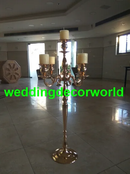 Nowy styl 60 cm do 98 cm może wybrać) Metalowa Duże Antyczne Dekoracyjne Vintage Wedding Wedding Tealight Candle Holder Decor372