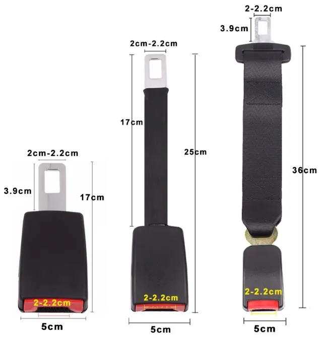 Rallonge de ceinture de sécurité universelle pour voiture