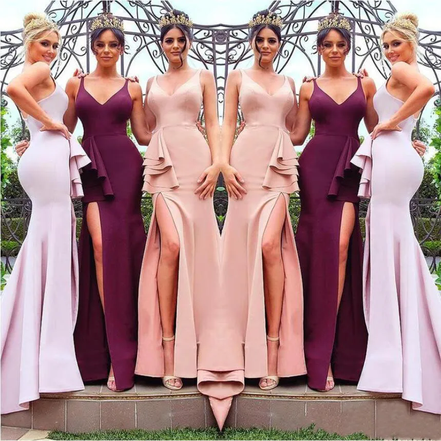 princess polly baby blue dress Burgundy and Pink Bridesmaid Dresses