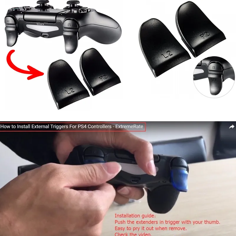 PS5 Gamepad L2 R2 Trigger Buttons +D-Pad Cover Set Game Accessories  Controller Extended Buttons Kit