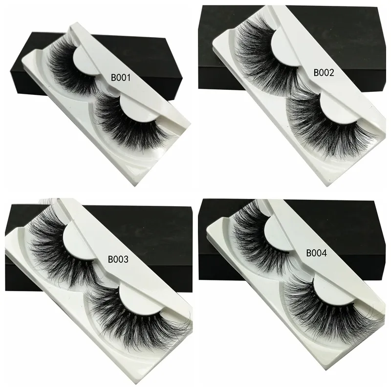 3D Vison Cils 100% Réel Sibérien 25 mm Vison Cils En Gros Bande Épaisse Emballage Personnalisé Étiquette Maquillage Dramatique Long 5D Faux Cils