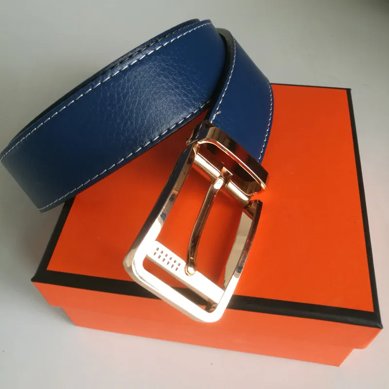 New Mens Designer Belts Luxury Belt Brand Belts Casual Fashion Smooth Buckle with Brand Logo High Quality Jeans Cow Strap Hot with Box