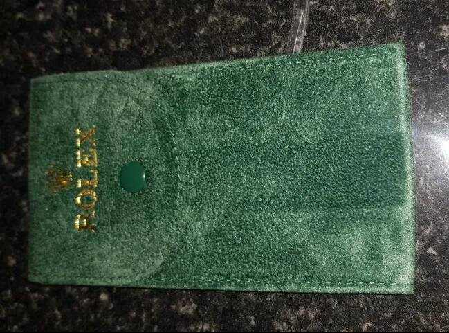 Luxury Soft Green Velvet Storage Travel Pouch Watch Case Bag Pouch Gmt Day Date Master Explorer SEA Sky Dweller Cellini Prince Pre328d