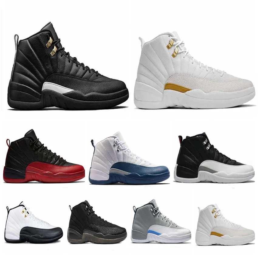 scarpe nike Nike Air Jordan Retro 12s mens scarpe da basket scarpe da ginnastica OVO Bianco scarpe da basket donne Taxi blu in pelle scamosciata Gioco scarpe da uomo taglia 12