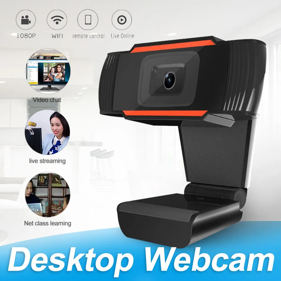 Веб-камера 480P 720P 1080P Full HD Web Camera Stree Video Live Carrient Camera с стерео цифровым микрофоном в розничной коробке